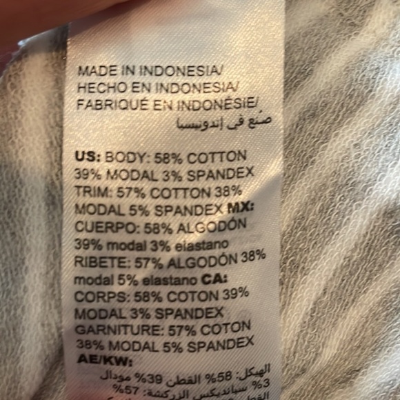 NWT Chico’s Zenergy Stripe Rib Mix Cardigan SZ L Heather Gray Soft and Stretchy - Picture 12 of 13